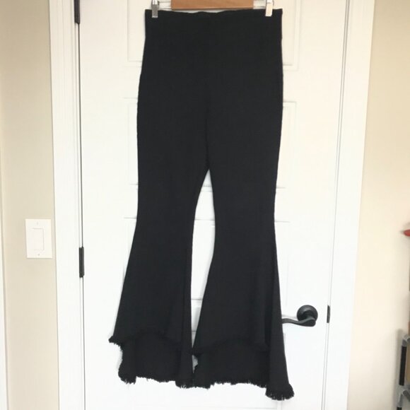 Show Me Your Mumu Becky Bells In Black Lava Women's Large High Waist Fringe USA - Picture 5 of 13